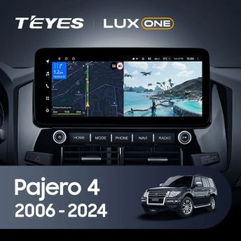 Штатная магнитола Teyes LUX ONE 360 6/128 Mitsubishi Pajero 4 V80 V90 (2006-2024) Тип-B