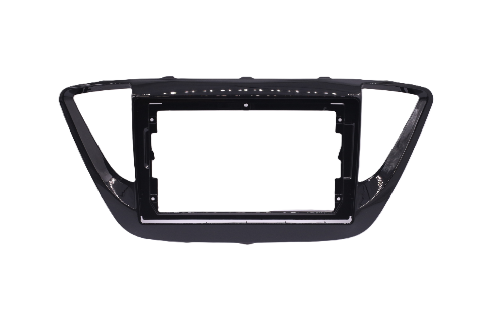 Переходная рамка Hyundai Solaris 2 (2017-2020) (черный глянец) F3 Тип-A (9")