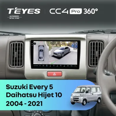 Штатная магнитола Teyes CC4 Pro 360 8/128 Daihatsu Hijet 10 (2004-2021)