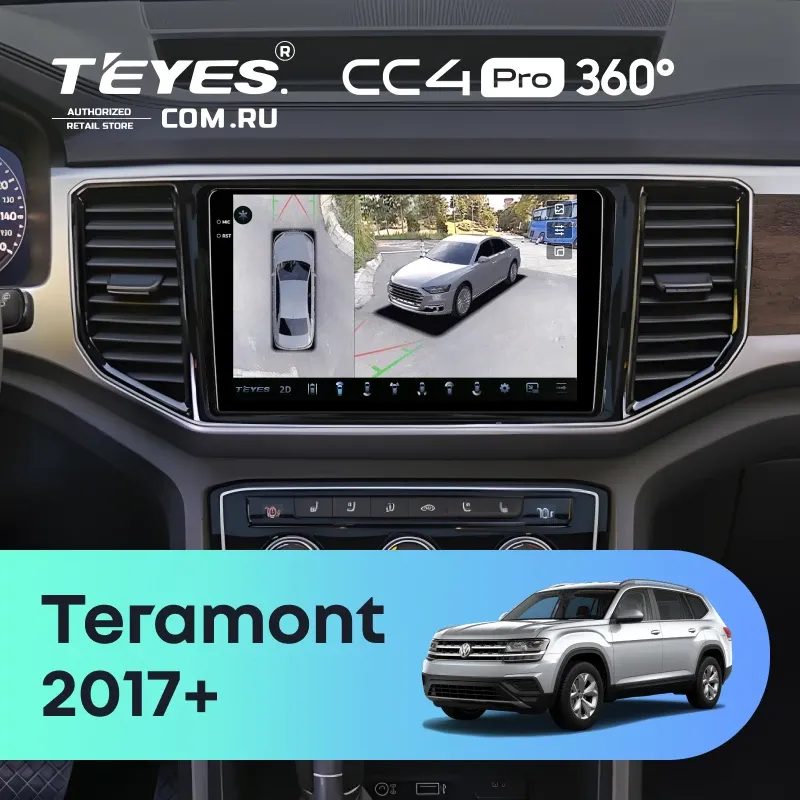 Штатная магнитола Teyes CC4 Pro 360 12/256 Volkswagen Teramont 2017+