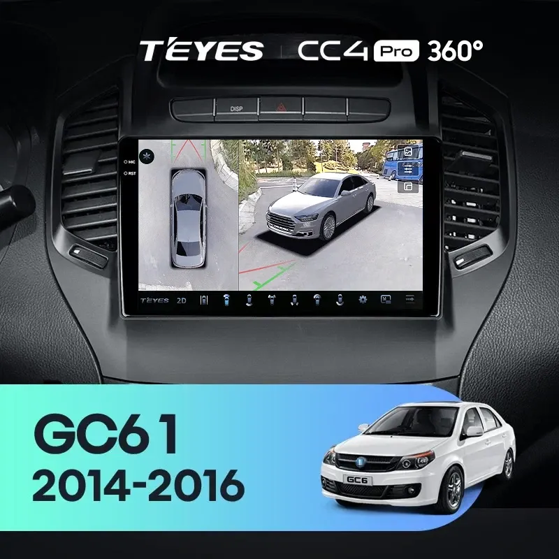 Штатная магнитола Teyes CC4 Pro 360 8/128 Geely GC6 1 (2014-2016)