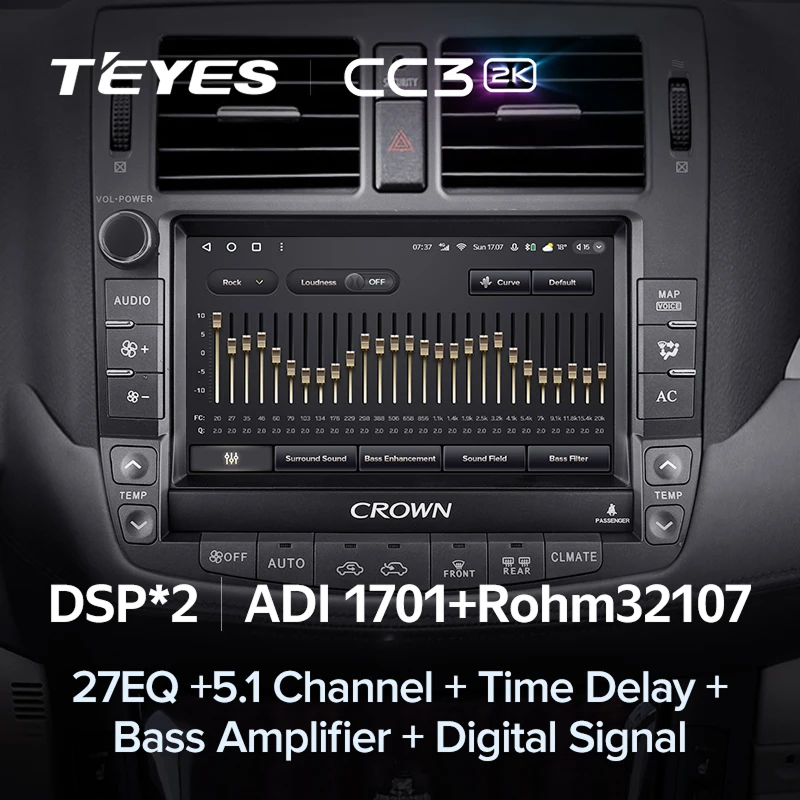 Штатная магнитола Teyes CC3 2K 4/64 Toyota Crown 13 S200 (2008-2012) Тип-A