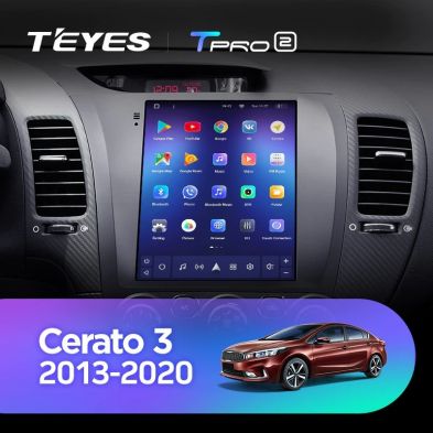 Штатная магнитола Tesla style Teyes TPRO 2 4/32 Kia Cerato 3 (2013-2020)