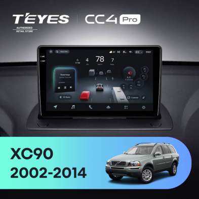 Штатная магнитола Teyes CC4 Pro 8/128 Volvo XC90 (2002-2014) F1