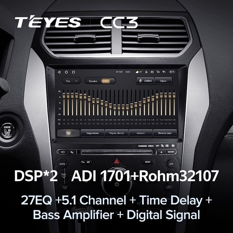 Штатная магнитола Teyes CC3 4/32 Ford Explorer 5 (2011-2019) Тип-A