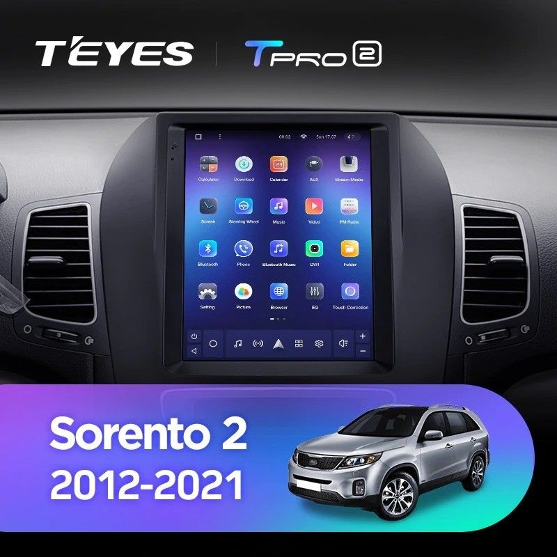 Штатная магнитола Tesla style Teyes TPRO 2 4/32 Kia Sorento 2 XM (2012-2021) F1
