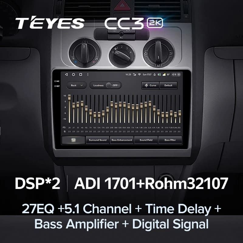 Штатная магнитола Teyes CC3 2K 4/64 Volkswagen Touran 1 (2003-2010)