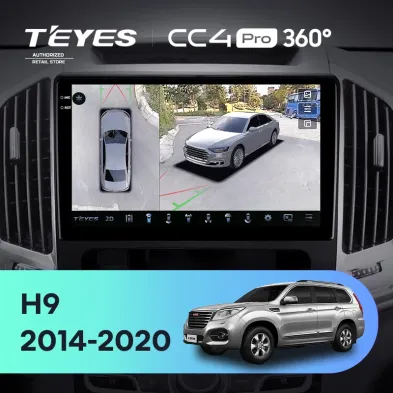 Штатная магнитола Teyes CC4 Pro 360 12/256 Haval H9 (2014-2020)