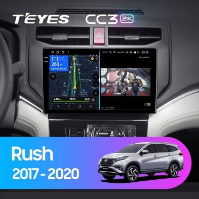 Штатная магнитола Teyes CC3 2K 360 6/128 Toyota Rush (2017-2020)