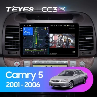 Штатная магнитола Teyes CC3 2K 4/32 Toyota Camry 5 XV 30 (2001-2006) Тип-A