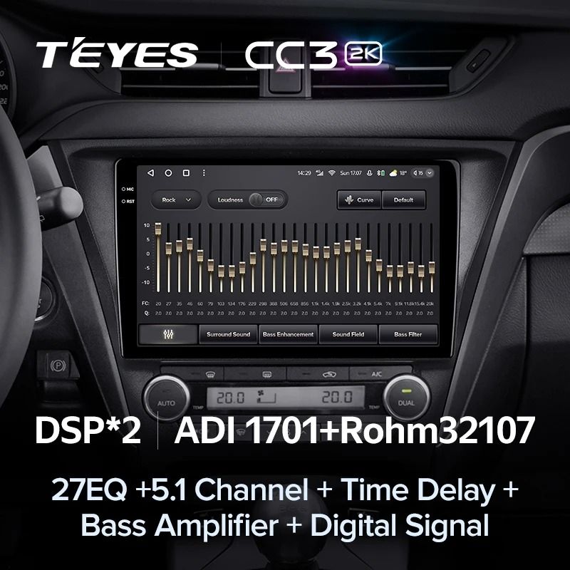 Штатная магнитола Teyes CC3 2K 360 6/128 Toyota Avensis 3 (2015-2018) F2