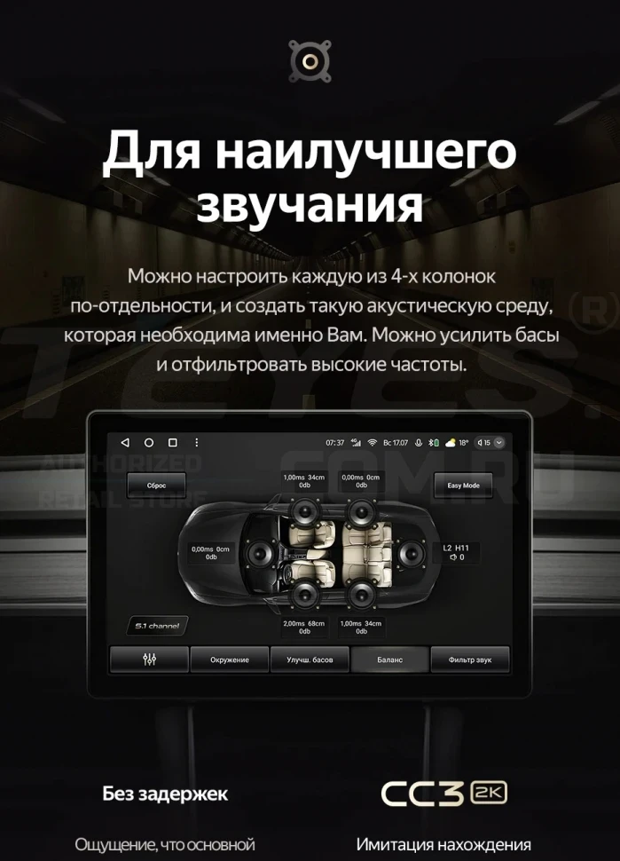 Штатная магнитола Teyes CC3 2K 4/64 Lada Largus 2021+ F1 (13")