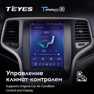 Штатная магнитола Tesla style Teyes TPRO 2 4/64 Jeep Grand Cherokee WK2 (2013-2020)