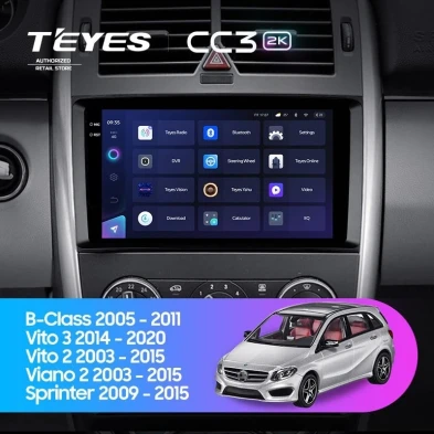 Штатная магнитола Teyes CC3 2K 360 6/128 Mercedes-Benz Sprinter W906 (2006+)