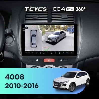 Штатная магнитола Teyes CC4 Pro 360 12/256 Peugeot 4008 (2010-2016) Тип-B