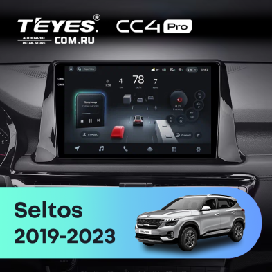 Штатная магнитола Teyes CC4 Pro 12/256 KIA Seltos SP2 (2019-2023)