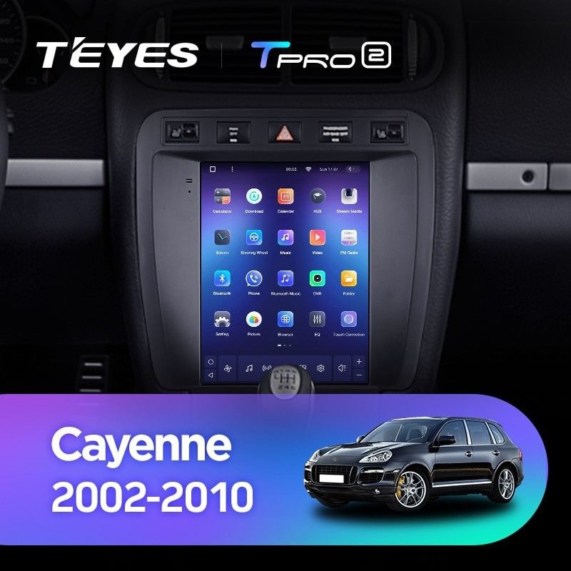 Штатная магнитола Tesla style Teyes TPRO 2 4/64 Porsche Cayenne 1 9PA (2002-2010)