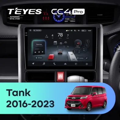 Штатная магнитола Teyes CC4 Pro 8/128 Toyota Tank (2016-2023) Правый руль