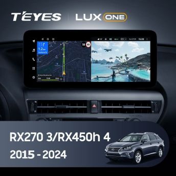 Штатная магнитола Teyes LUX ONE 360 6/128 Lexus RX270 3 RX450h 3 AL10 (2008-2015) Тип-A