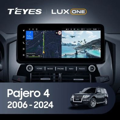 Штатная магнитола Teyes LUX ONE 6/128 Mitsubishi Pajero 4 V80 V90 (2006-2024) Тип-C