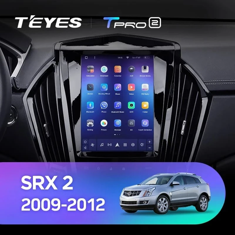 Штатная магнитола Tesla style Teyes TPRO 2 6/128 Cadillac SRX 2 (2009-2012)