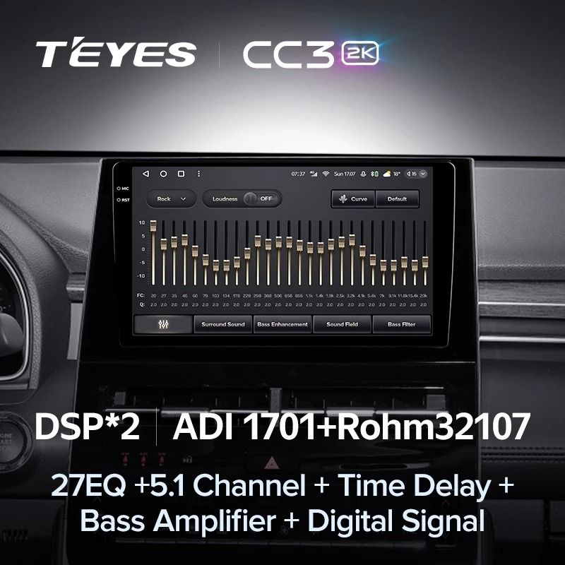 Штатная магнитола Teyes CC3 2K 360 6/128 Toyota Avalon V XX50 (2022-2023)