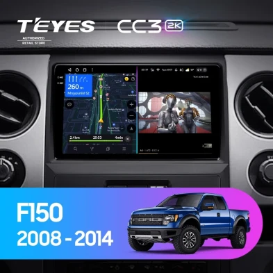 Штатная магнитола Teyes CC3 2K 360 6/128 Ford F150 P415 Raptor (2008-2014) F1