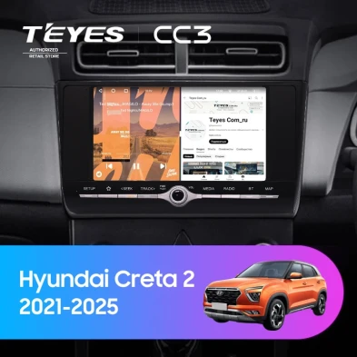 Штатная магнитола Teyes CC3 4/32 Hyundai Creta 2 (2021-2022) с кнопками