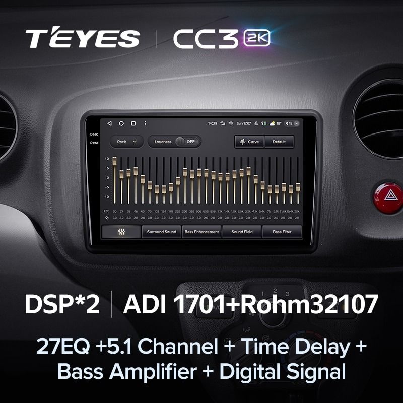 Штатная магнитола Teyes CC3 2K 4/64 Honda Mobilio 2 Amaze (2013-2020)