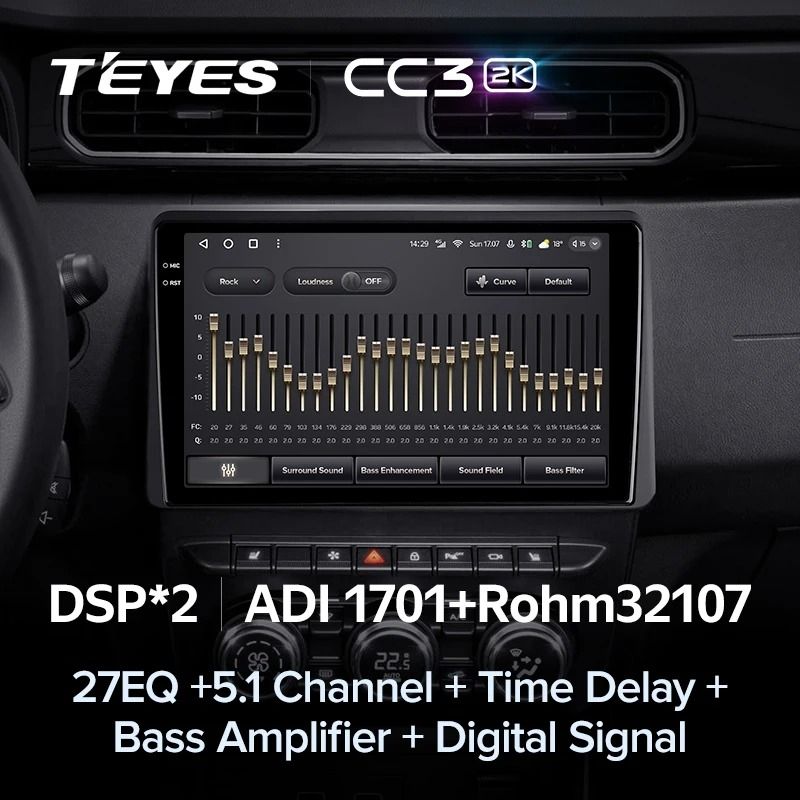 Штатная магнитола Teyes CC3 2K 4/32 Renault Duster HM 2 (2020-2023) F1