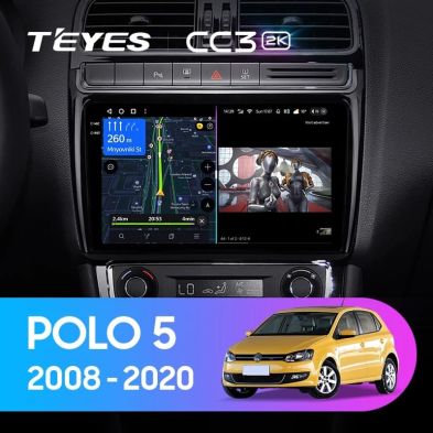 Штатная магнитола Teyes CC3 2K 360 6/128 Volkswagen Polo 5 (2008-2020)
