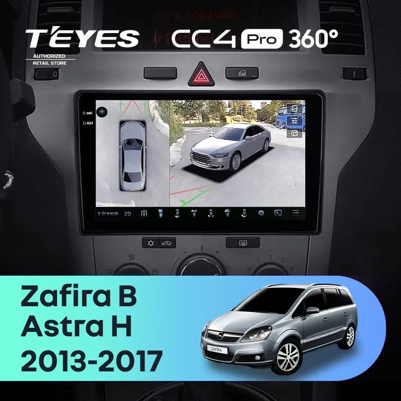 Штатная магнитола Teyes CC4 Pro 360 8/128 Opel Astra H (2004-2014) F2