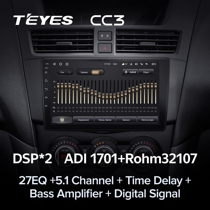 Штатная магнитола Teyes CC3 4/32 Mazda BT-50 (2011-2020) F2 (0din)