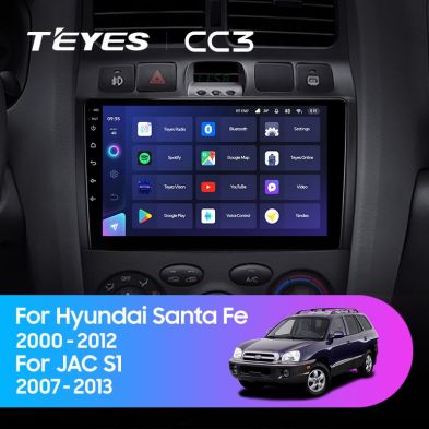 Штатная магнитола Teyes CC3 4/32 Hyundai Santa Fe SM (2000-2012)