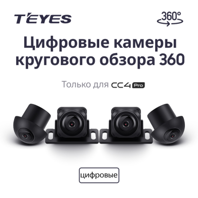 Цифровые камеры кругового обзора Teyes Digital 360° для CC4 PRO