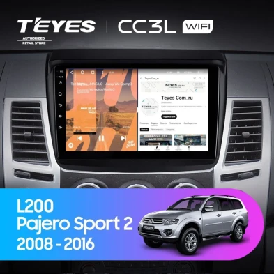 Штатная магнитола Teyes CC3L WiFi 2/32 Mitsubishi L200 (2008-2016)