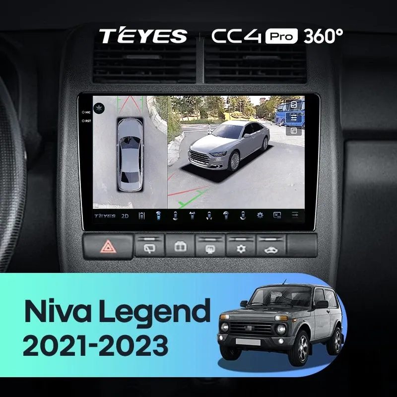 Штатная магнитола Teyes CC4 Pro 360 12/256 LADA Niva Legend (2021-2023)