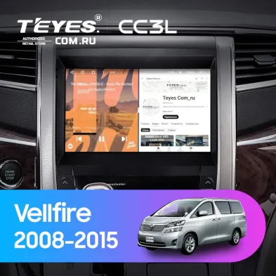 Штатная магнитола Teyes CC3L 4/64 Toyota Vellfire (2008-2015)