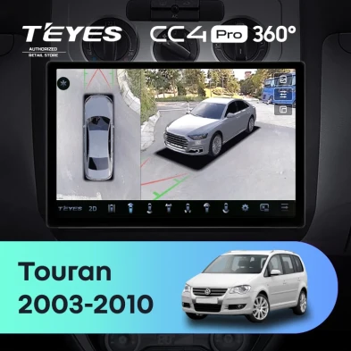 Штатная магнитола Teyes CC4 Pro 360 12/256 Volkswagen Touran 1 (2003-2010) F2 (11")