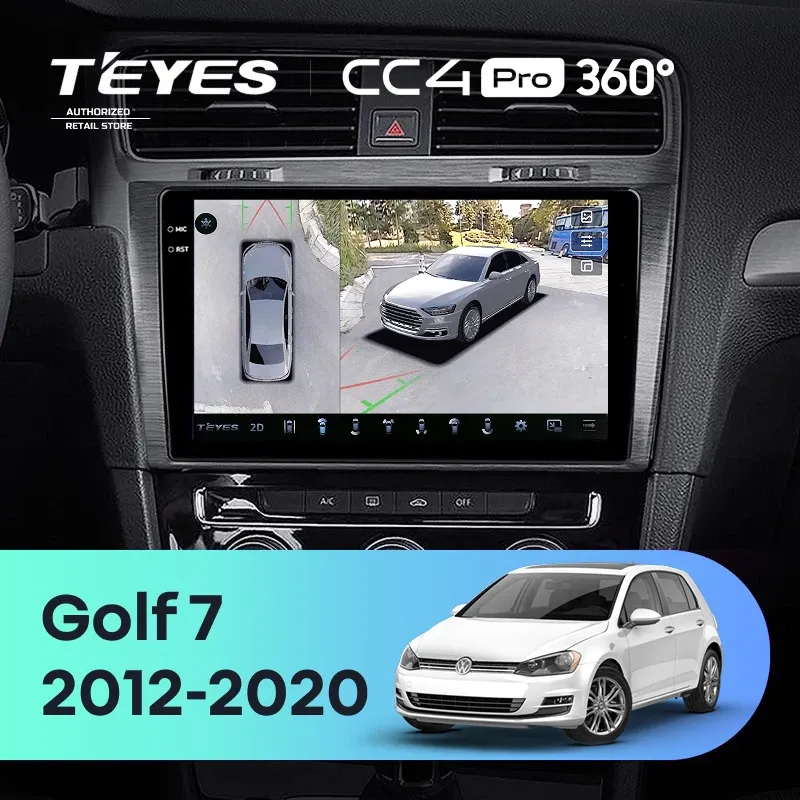 Штатная магнитола Teyes CC4 Pro 360 8/128 Volkswagen Golf 7 MK7 (2012-2020) F1