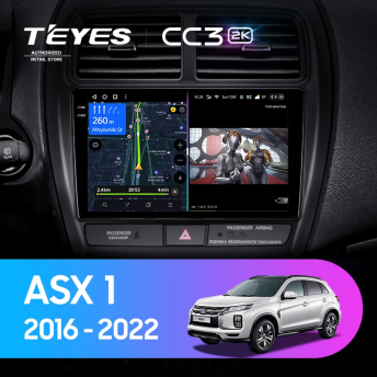 Штатная магнитола Teyes CC3 2K 6/128 Mitsubishi ASX (2016-2022) Тип-A
