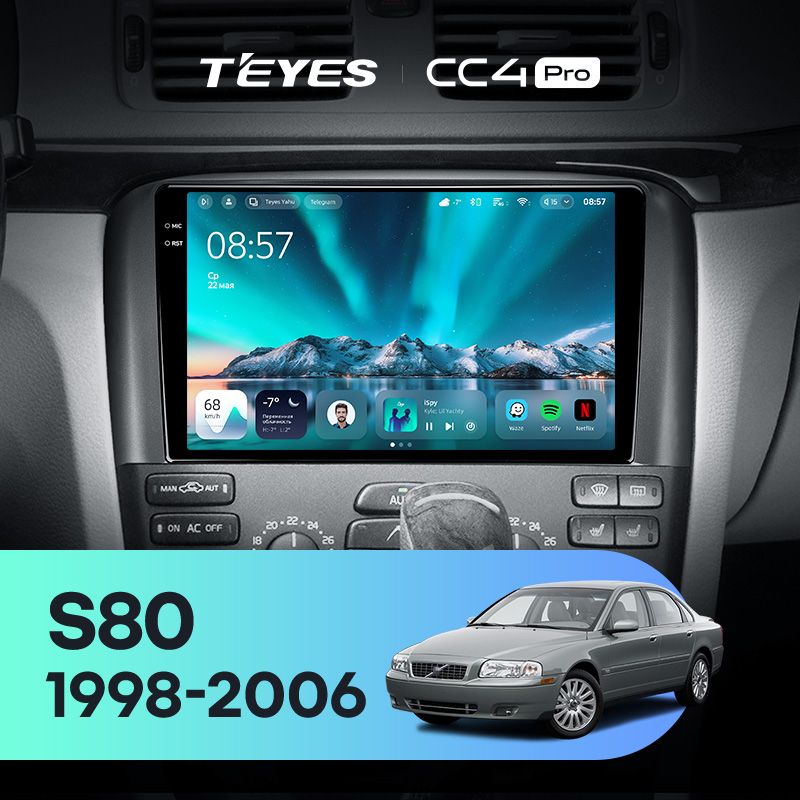 Штатная магнитола Teyes CC4 Pro 12/256 Volvo S80 1 (1998-2006)