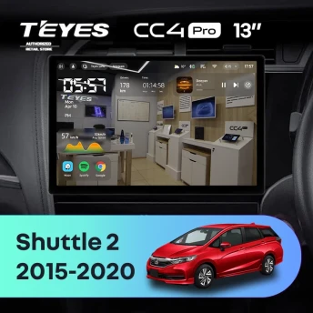 Штатная магнитола Teyes CC4 Pro 8/128 Honda Shuttle 2 (2015-2020) Правый руль (13")