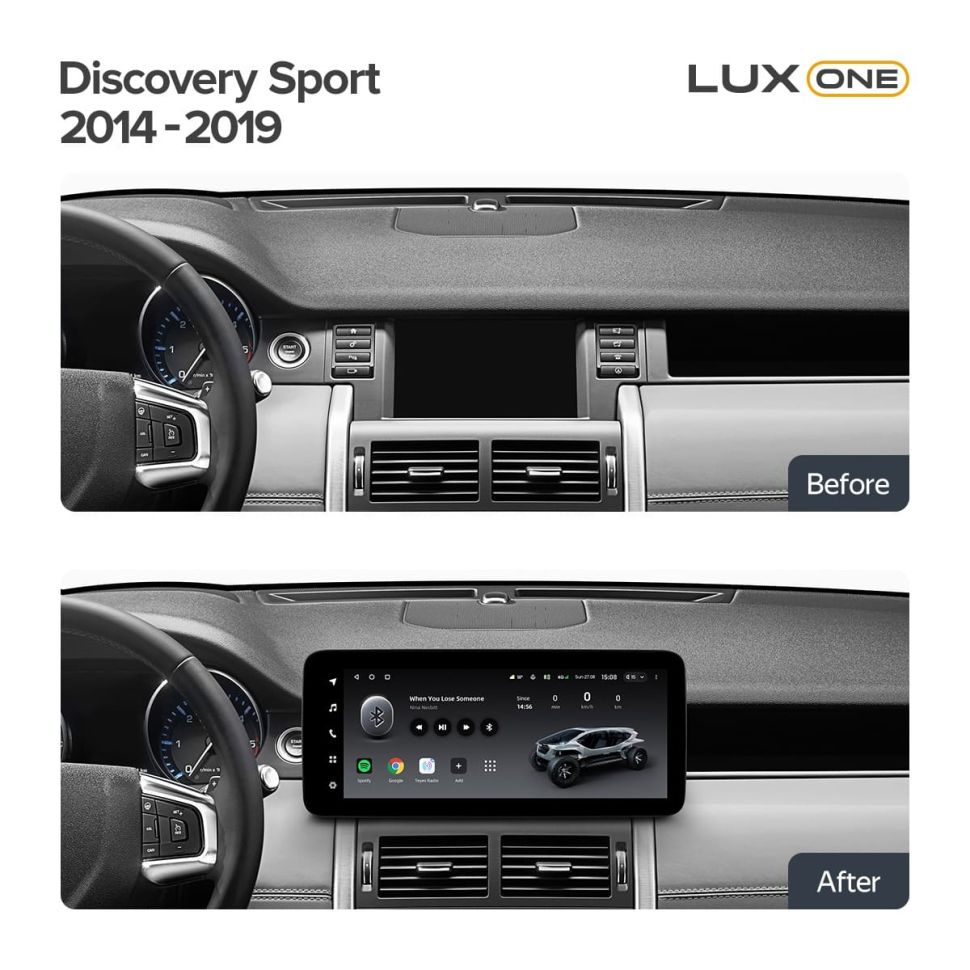 Переходная рамка Land Rover Discovery Sport L550 (2014-2019) Тип-A (12,3")