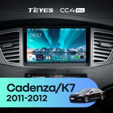 Штатная магнитола Teyes CC4 Pro 8/128 Kia Cadenza K7 (2011-2012)