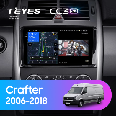 Штатная магнитола Teyes CC3 2K 4/64 Volkswagen Crafter W906 (2006-2018)