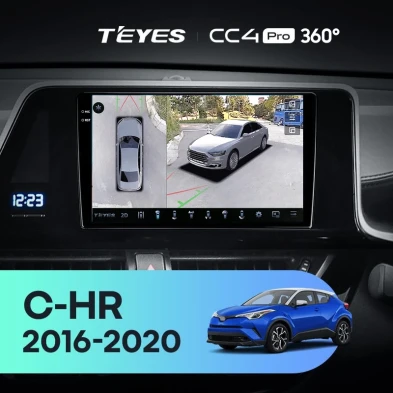 Штатная магнитола Teyes CC4 Pro 360 8/128 Toyota C-HR (2016-2020) F2 Правый руль