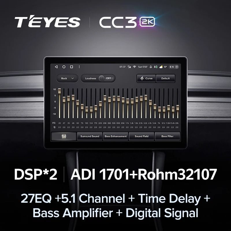 Штатная магнитола Teyes CC3 2K 4/32 Jeep Compass 1 MK (2009-2015) (13")