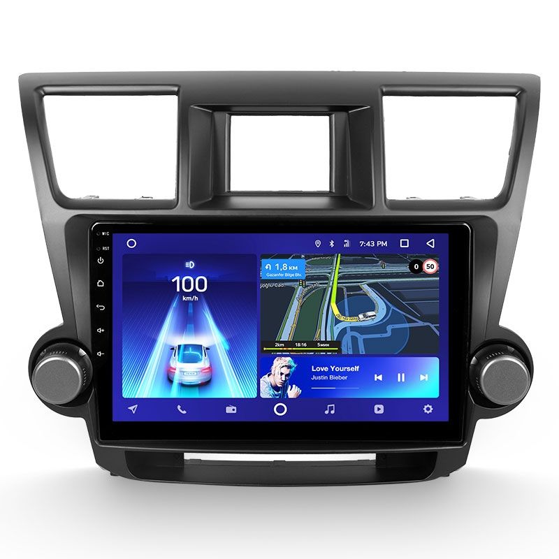 Переходная рамка Toyota Highlander 2 XU40 (2007-2013) F1 (10")