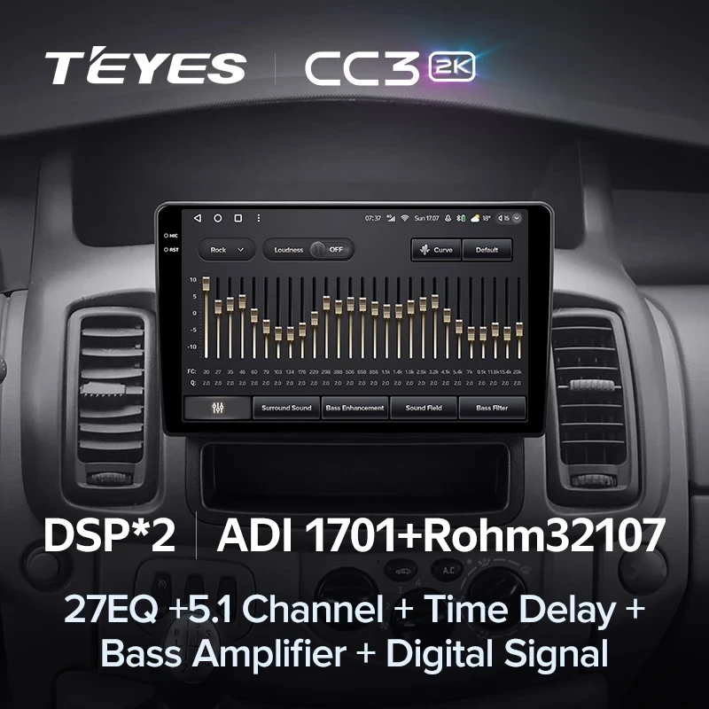 Штатная магнитола Teyes CC3 2K 360 6/128 Renault Trafic 2 (2006-2014) Тип-A